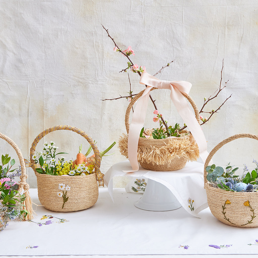 Wild Grass Fringe Basket
