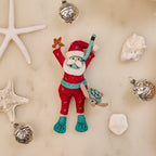 Tropical Snorkel Santa Turtle