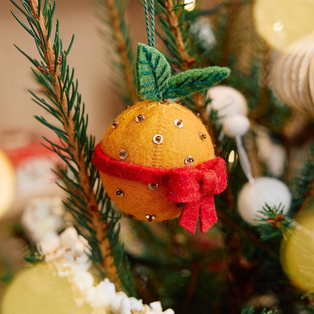 Orange Pomander Ornament