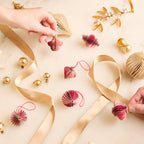 Pink Honeycomb Paper Ornaments