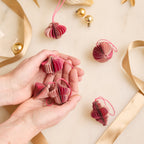 Pink Honeycomb Paper Ornaments