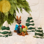 Rudolph on Sled Ornament