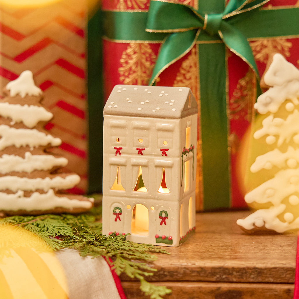 Townhouse Ceramic Tealight Holder