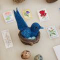 Bluebird in Nest Eggs