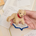 Reading Dog Ornament
