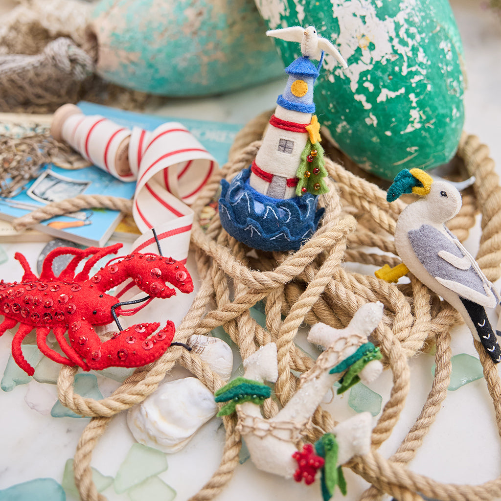 Holiday Lighthouse Ornament
