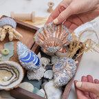 Scallop Shell Beaded Ornament