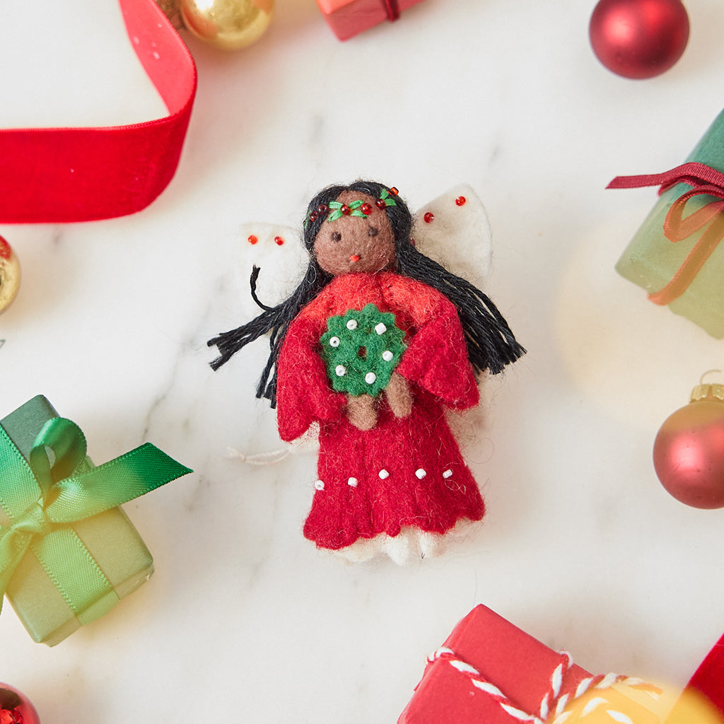 Christmas Spirit Ornament Brown
