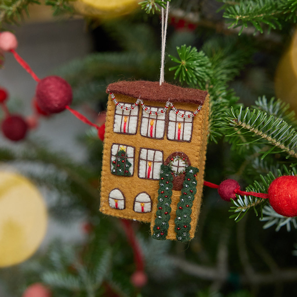 Christmas Townhouse Ornament