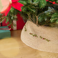 Evergreen Crocheted Raffia Collar