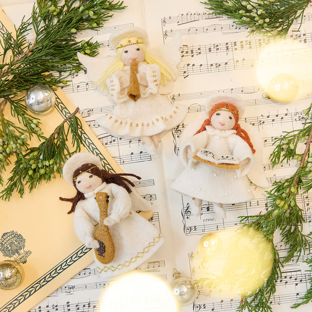 Vintage-Style Angel Ornaments