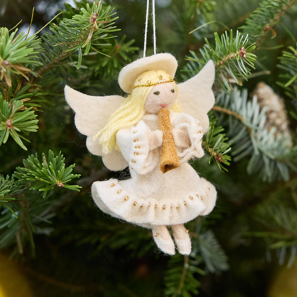 Vintage-Style Angel Ornaments