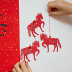 Horse Paper Ornament