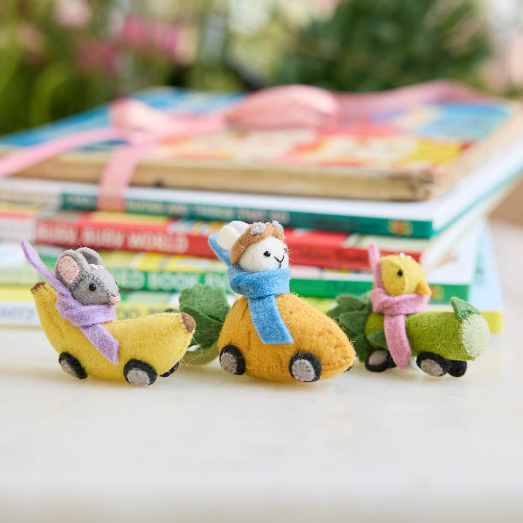 Bunny in Carrot Car