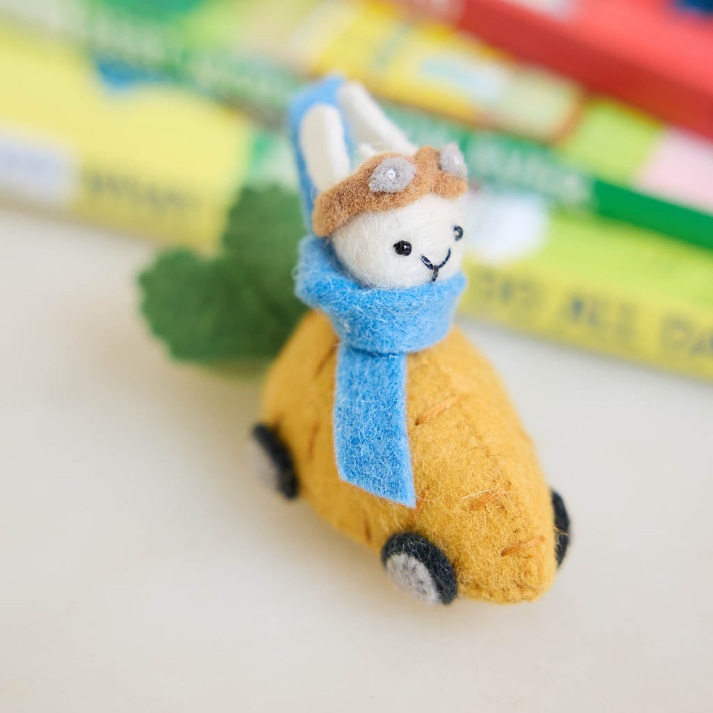 Bunny in Carrot Car