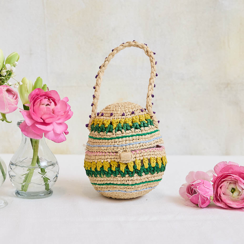 Multicolored Egg Basket