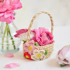 Mini Basket Multicolored Flowers