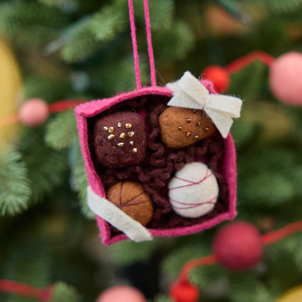 Chocolate Truffle Box Ornament