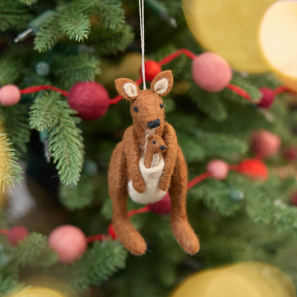 Kangaroo with Joey Ornament