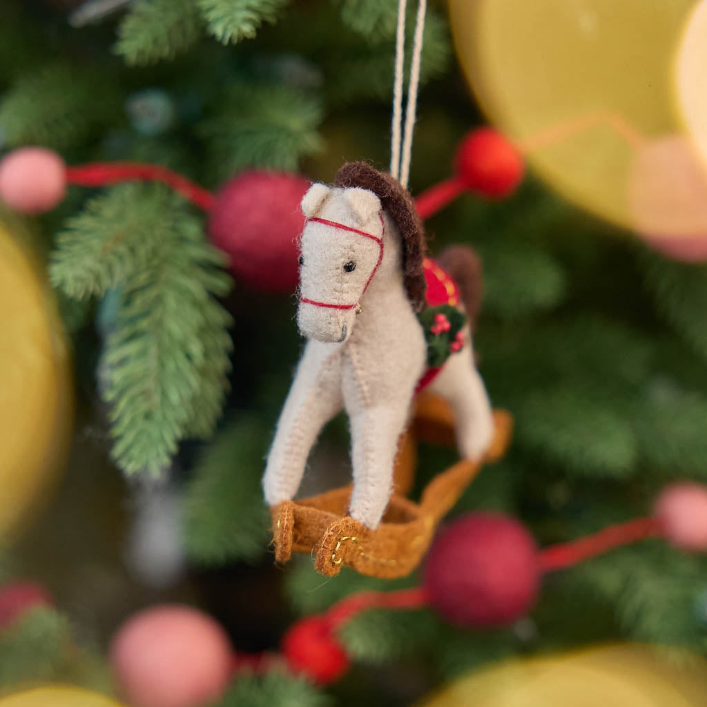 Holiday Rocking Horse Ornament