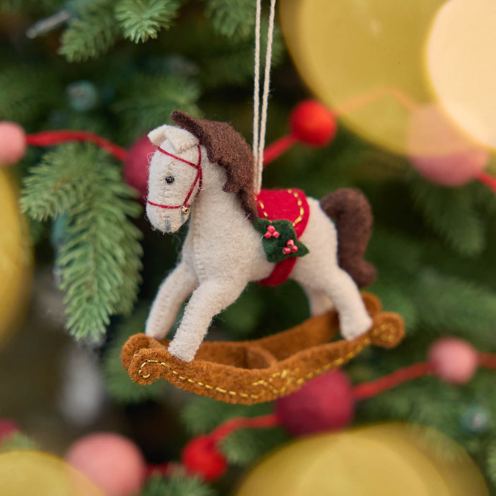 Holiday Rocking Horse Ornament