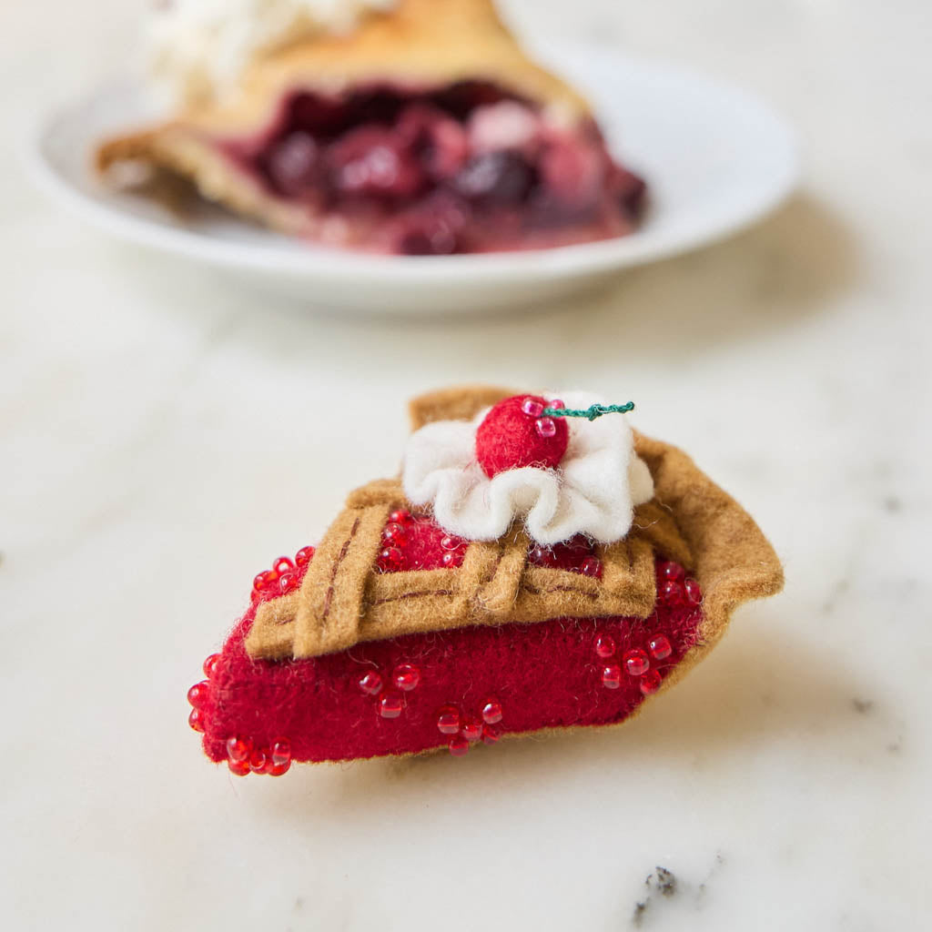 Cherry Pie Slice Ornament