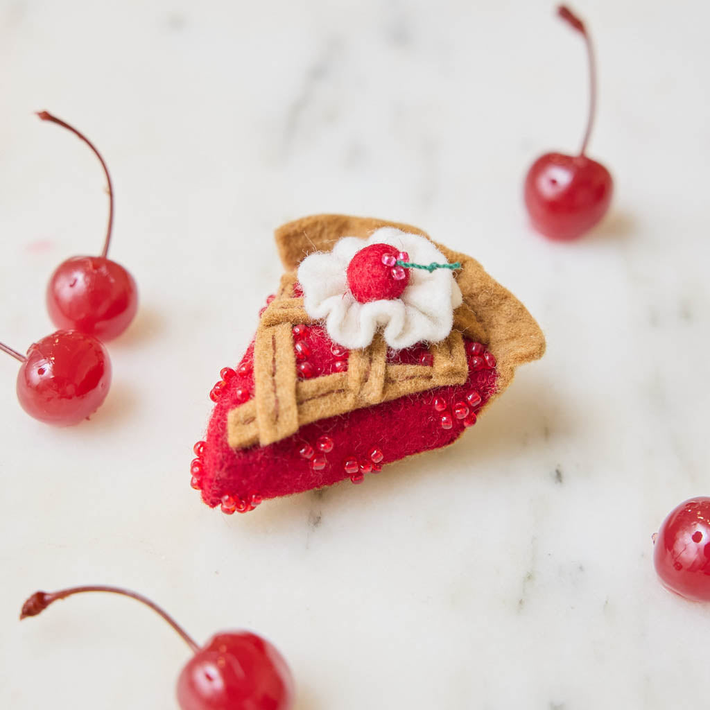 Cherry Pie Slice Ornament