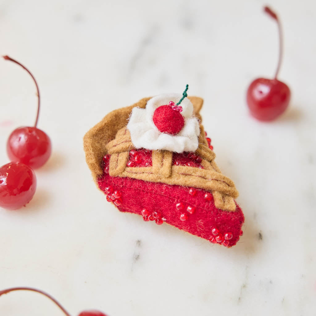 Cherry Pie Slice Ornament