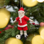 Soccer Santa Ornament