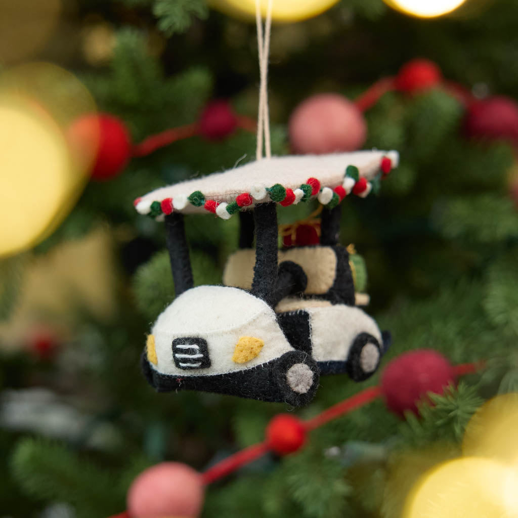 Holiday Golf Cart Ornament