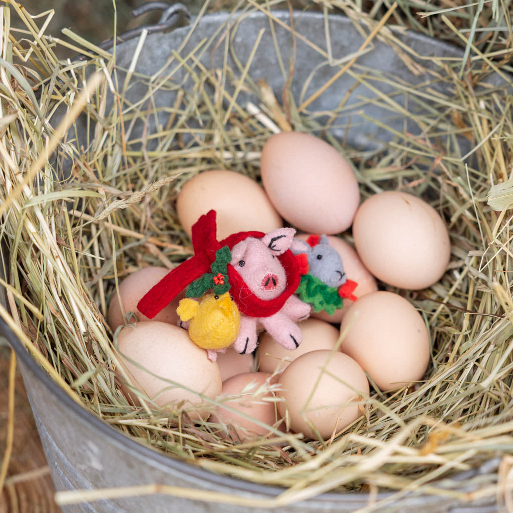 Festive Farm Animals Ornament