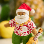 Tropical Santa Ornament