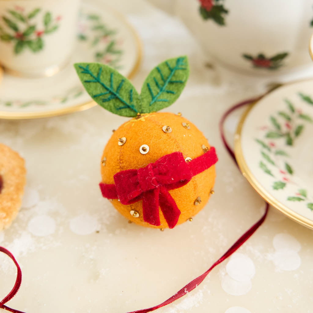 Orange Pomander Ornament