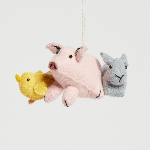 Spring on Farm Ornaments