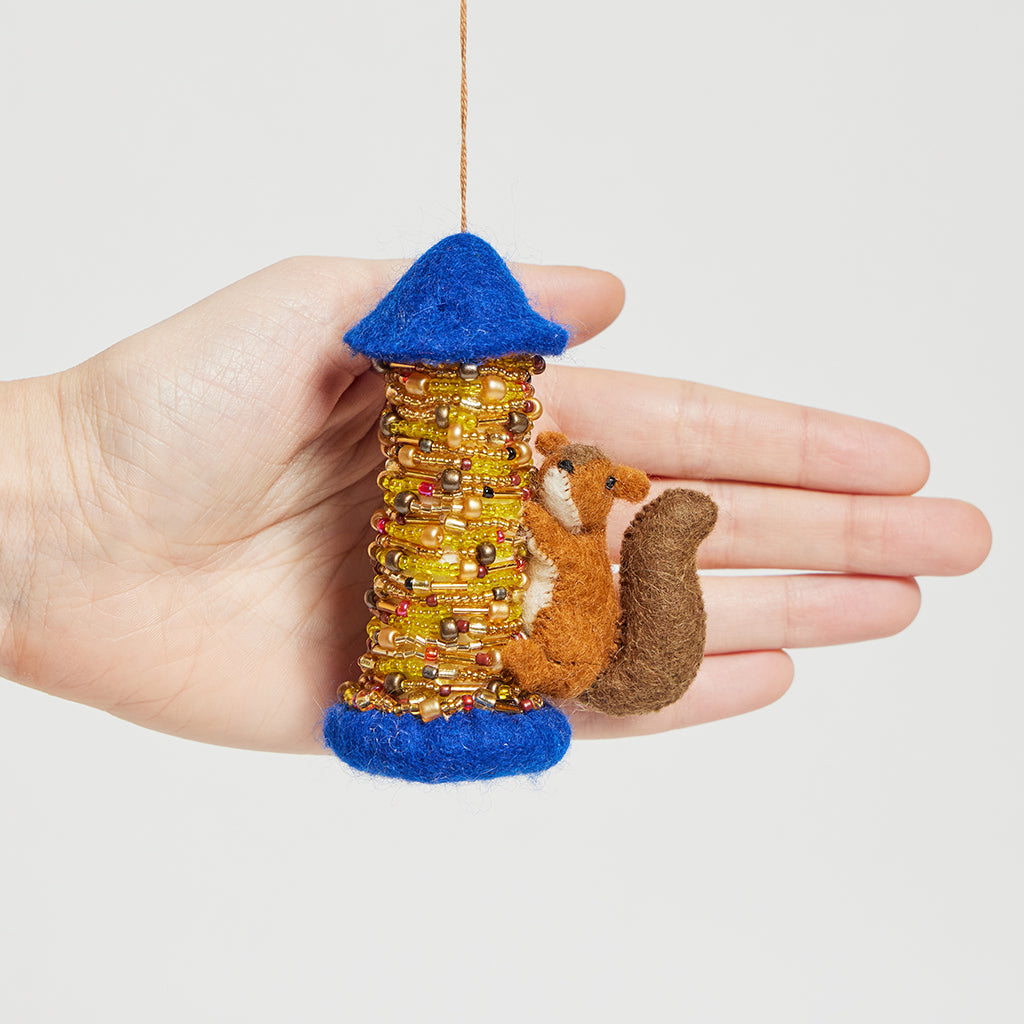 Squirrel at Bird Feeder