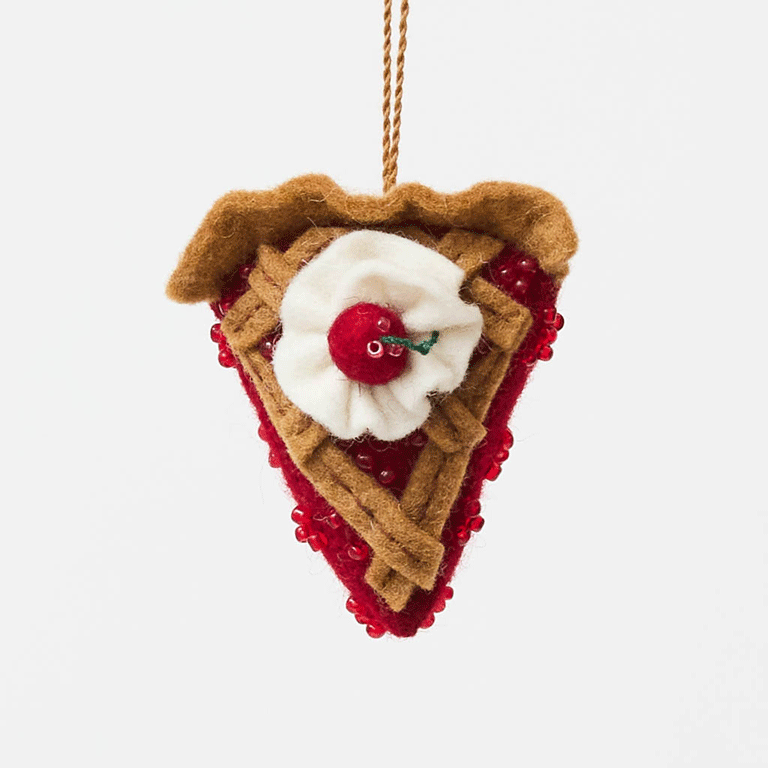 Cherry Pie Slice Ornament