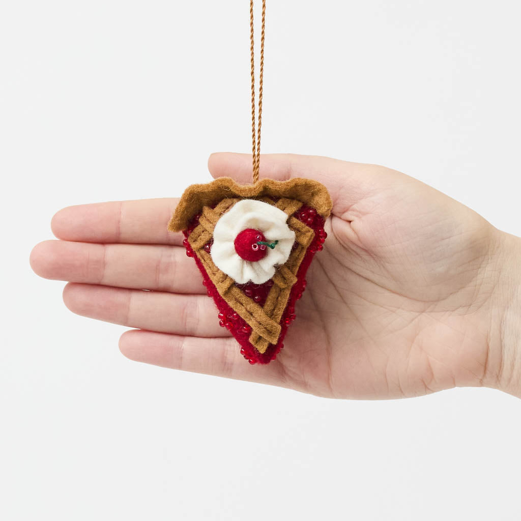 Cherry Pie Slice Ornament