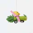 Chick in Asparagus Car