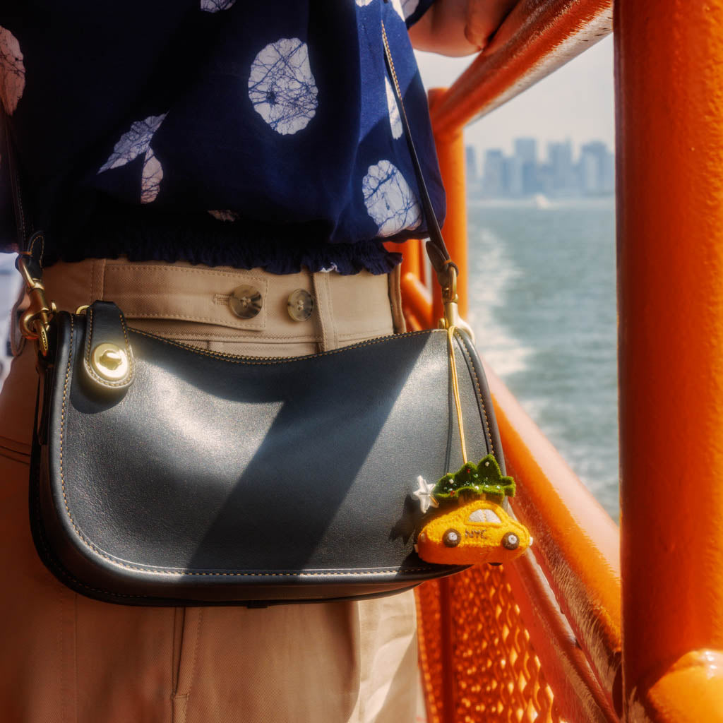 Holiday Taxi Bag Charm