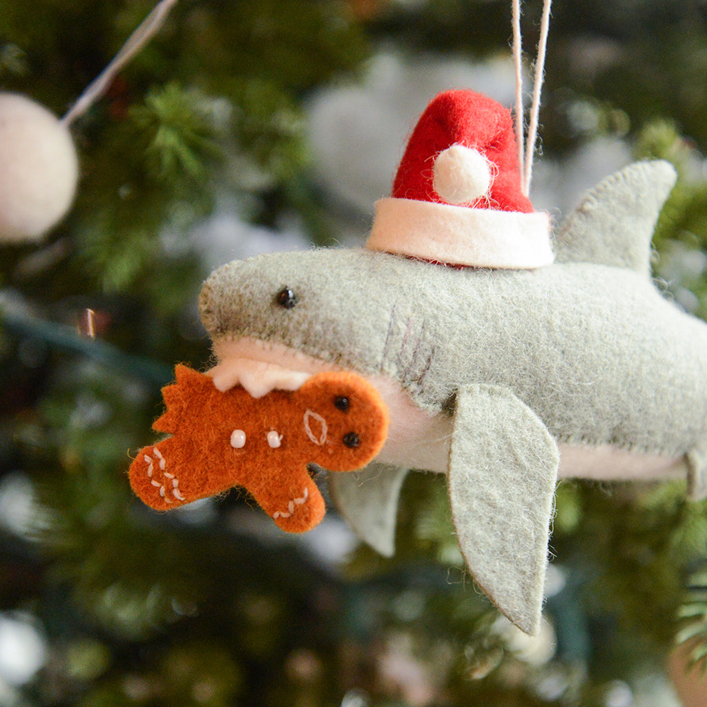 Santa Shark with Gingerbread