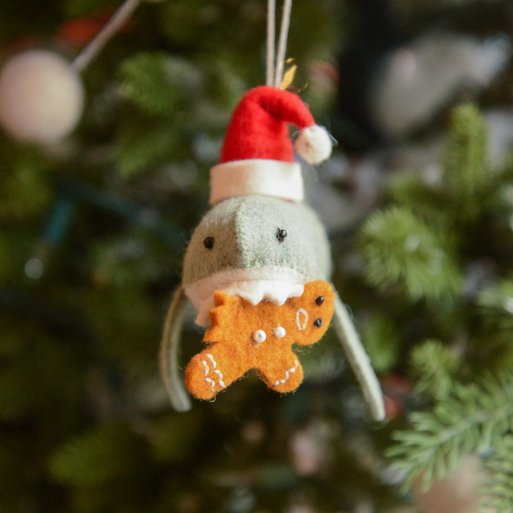 Santa Shark with Gingerbread