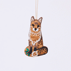 Fox Beaded Ornament