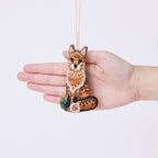 Fox Beaded Ornament