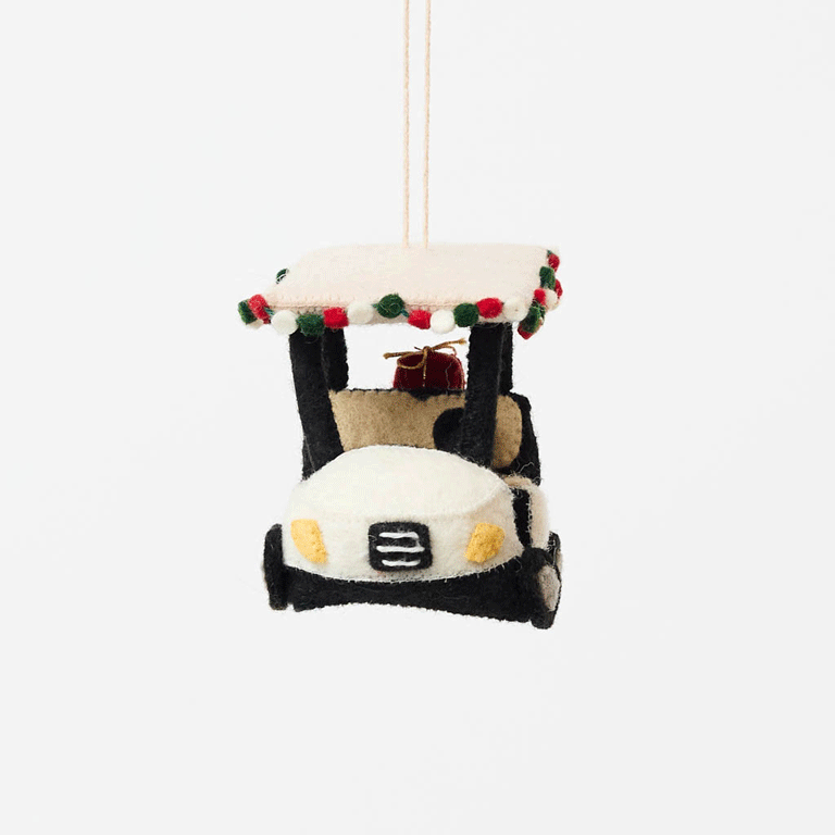 Holiday Golf Cart Ornament