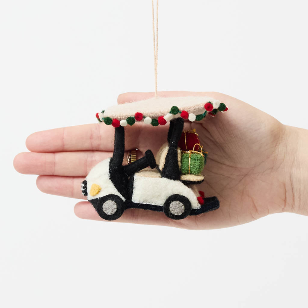 Holiday Golf Cart Ornament