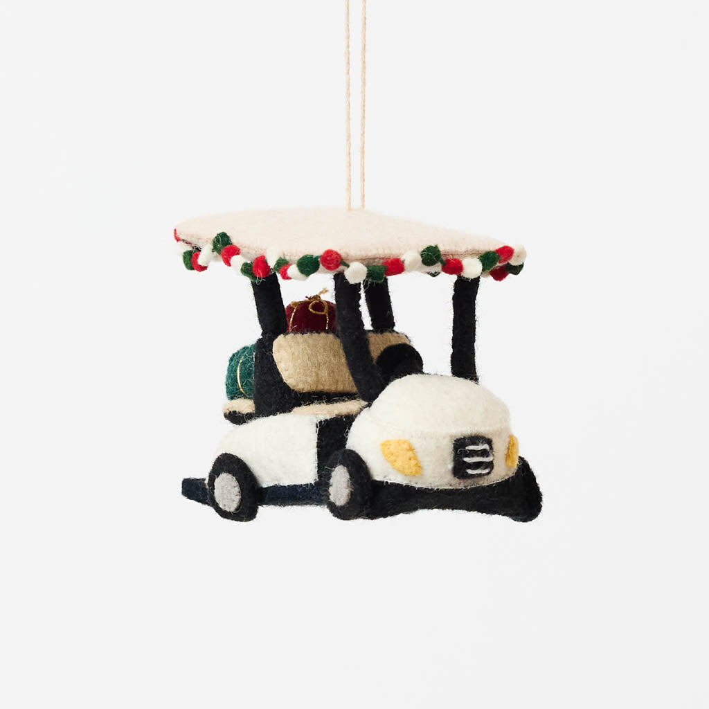 Holiday Golf Cart Ornament