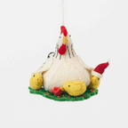 Hen with Chicks Ornament