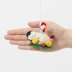 Hen with Chicks Ornament