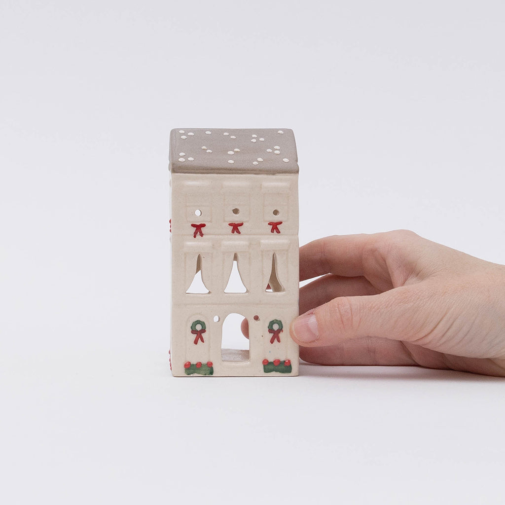 Townhouse Ceramic Tealight Holder