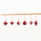 Pink Honeycomb Paper Ornaments